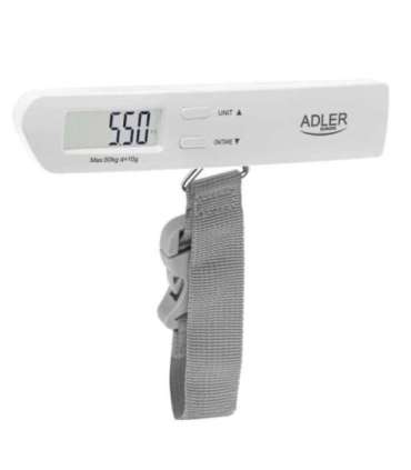 Adler Travel Luggage Scale AD 8191 Maximum weight (capacity) 50 kg Low Battery Indicator Measurement Range: