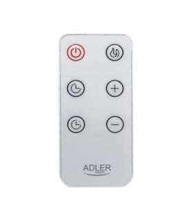 Adler Convection fan heater LCD with remote control Convection Heater 2000 W Number of power levels 3 White |