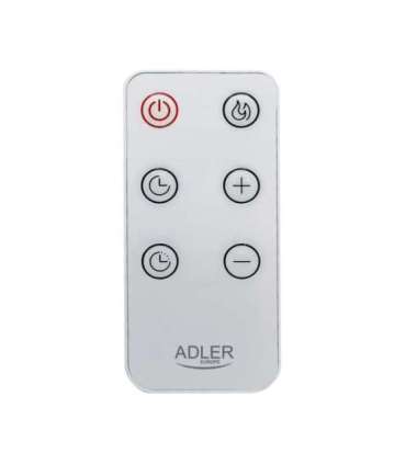 Adler Convection fan heater LCD with remote control Convection Heater 2000 W Number of power levels 3 White |