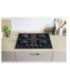 Candy Hob CVW6BB Gas on glass Number of burners/cooking zones 4 Knobs Black