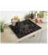Candy Hob CVW6BB Gas on glass Number of burners/cooking zones 4 Knobs Black
