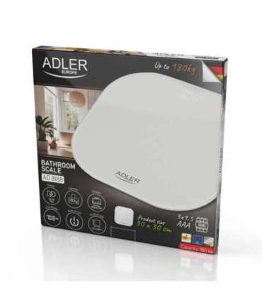 Adler Bathroom Scale AD 8188 Maximum weight (capacity) 180 kg Accuracy 100 g White