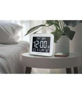 Muse Wall Clock with Alarm Function M-090 WMC White