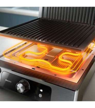 Philips Contact Electric Grill HD6301/90 5000 Series Table 2200 W Black