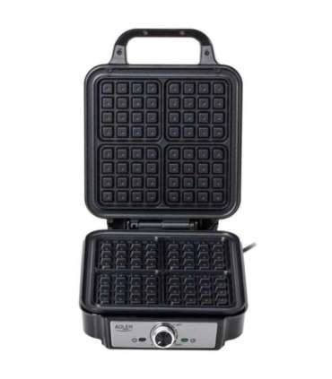 Adler Waffle Maker AD 3083 1800 W Number of pastry 4 Belgium Silver/Black