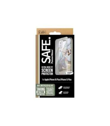 PanzerGlass Screen protector Apple iPhone 16 Plus Glass Transparent Ultra-Wide Fit
