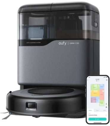 Anker Eufy Robot Vacuum Cleaner with All-in-One Station Omni C20 Wet&Dry 7000 Pa Gray
