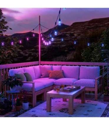Nanoleaf Essentials Matter Smart Multicolour Outdoor String Lights Expansion 15m|16M+