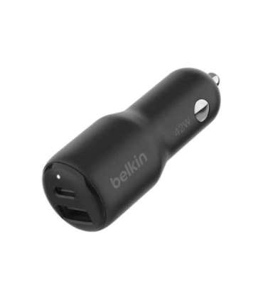 Belkin BOOST CHARGE 42w-30w USB-C PD PPS + 12w USB-A Car Charger, CCB005btBK