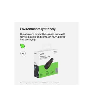 Belkin BOOST CHARGE 42w-30w USB-C PD PPS + 12w USB-A Car Charger, CCB005btBK