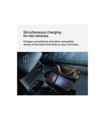 Belkin BOOST CHARGE 42w-30w USB-C PD PPS + 12w USB-A Car Charger, CCB005btBK