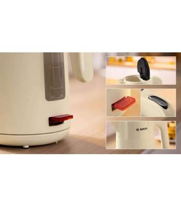 Bosch Kettle TWK2M167 MyMoment Electric 2400 W 1.7 L Plastic Beige