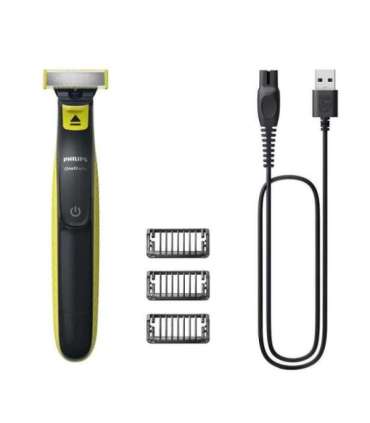 Philips Shaver QP2724/10 OneBlade Operating time (max) 45 min Wet & Dry NiMH Black/Lime