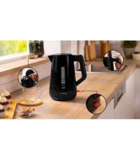Bosch Kettle TWK1M123 Electric 2400 W 1.7 L Plastic 360° rotational base Black