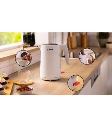 Bosch Kettle TWK2M161 MyMoment Electric 2400 W 1.7 L Plastic 360° rotational base White