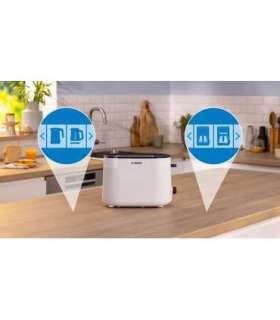 Bosch Compact Toaster TAT2M121 MyMoment Power 950 W Number of slots 2 Housing material Plastic White