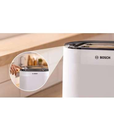 Bosch Compact Toaster TAT2M121 MyMoment Power 950 W Number of slots 2 Housing material Plastic White