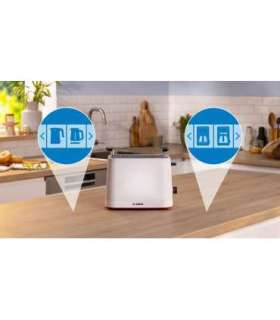 Bosch Compact Toaster TAT3M121 MyMoment Number of slots 2 Housing material Plastic White