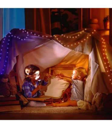 Twinkly Dots Smart LED 400 RGB, 20m, Black wire|Multicolor