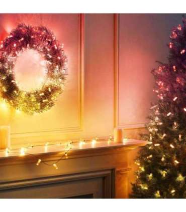 Twinkly Candies 100 Candle-shaped RGB LEDs, USB-C|Green Wire