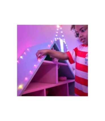 Twinkly Candies 100 Heart-shaped RGB LEDs, Clear Wire, USB-C