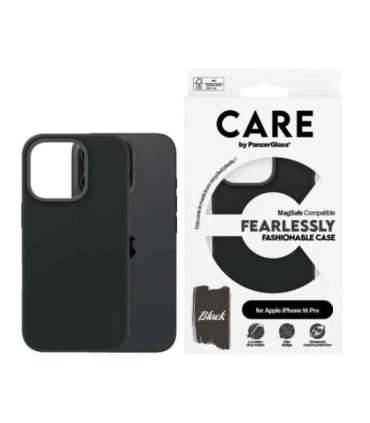 CARE Fashionable Case Back cover Apple iPhone 16 Pro Recycled plastic Black MagSafe