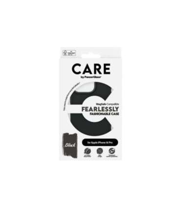 CARE Fashionable Case Back cover Apple iPhone 16 Pro Recycled plastic Black MagSafe