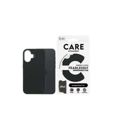 CARE Fashionable Case Back cover Apple iPhone 16 Recycled plastic Black MagSafe