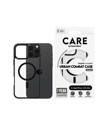 CARE Flagship Case Back cover Apple iPhone 16 Pro Max Recycled plastic Black MagSafe