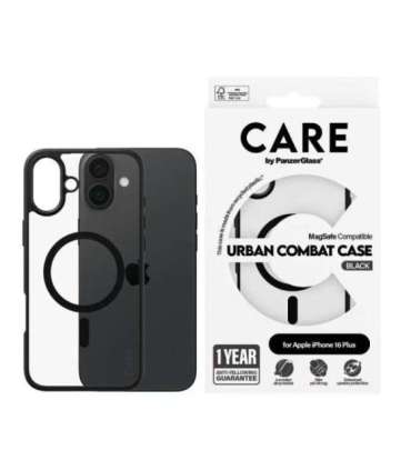 CARE by PanzerGlass Case Flagship Urban Combat Back protection Apple iPhone 16 Plus Recycled plastic |