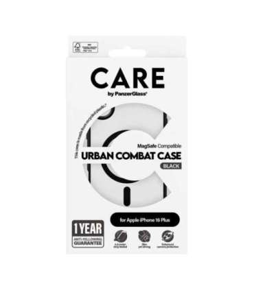 CARE by PanzerGlass Case Flagship Urban Combat Back protection Apple iPhone 16 Plus Recycled plastic |