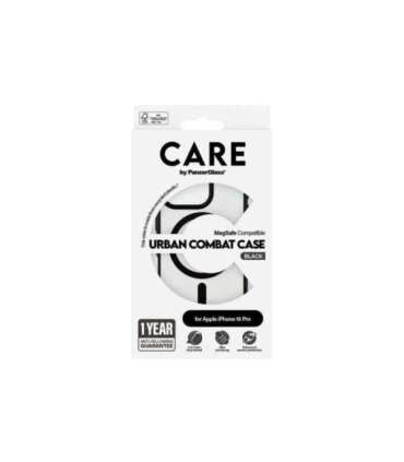 CARE Flagship Case Back cover Apple iPhone 16 PRO Recycled plastic Black MagSafe