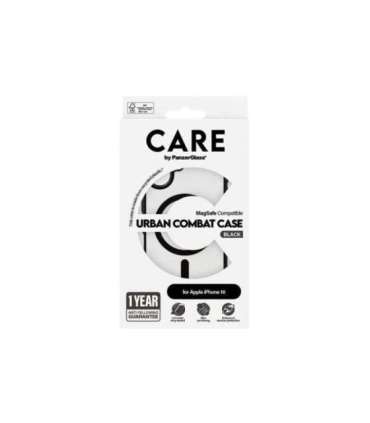 CARE Flagship Case Back cover Apple iPhone 16 Recycled plastic Black MagSafe
