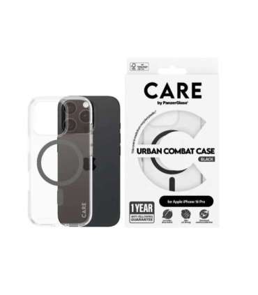 CARE Flagship Case Back cover Apple iPhone 16 PRO Recycled plastic Black MagSafe