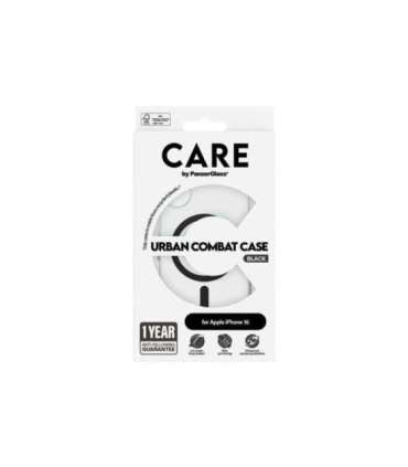 CARE Flagship Case Back cover Apple iPhone 16 Recycled plastic Black MagSafe