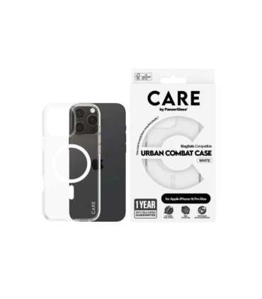 CARE Flagship Case Back cover Apple iPhone 16 Pro Max Recycled plastic White MagSafe