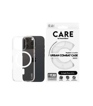 CARE Flagship Case Back cover Apple iPhone 16 PRO Recycled plastic White MagSafe