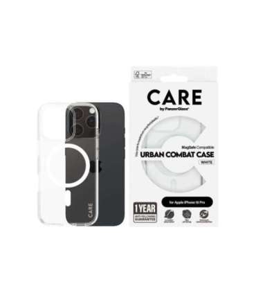 CARE Flagship Case Back cover Apple iPhone 16 PRO Recycled plastic White MagSafe