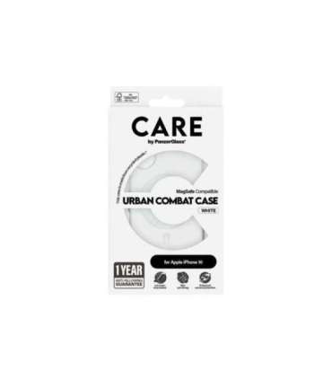 CARE Flagship Case Back cover Apple iPhone 16 Recycled plastic White MagSafe
