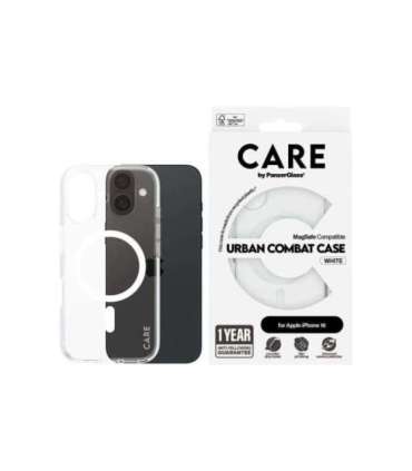 CARE Flagship Case Back cover Apple iPhone 16 Recycled plastic White MagSafe