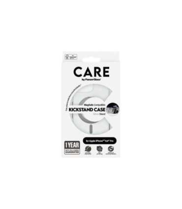 CARE Feature Case Back cover Apple iPhone 16 Pro Max Recycled plastic Silver Kickstand & MagSafe