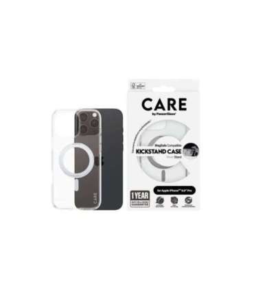CARE Feature Case Back cover Apple iPhone 16 Pro Max Recycled plastic Silver Kickstand & MagSafe