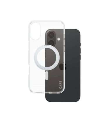 CARE by PanzerGlass Case Feature Back protection Apple iPhone 16 Plus Recycled plastic Silver Kickstand &