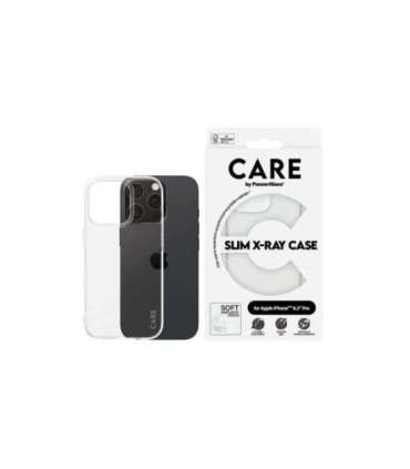 CARE Fashionable Case Back cover Apple iPhone 16 PRO Recycled plastic Transparent X-Ray Soft Basic