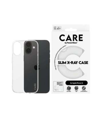 CARE Fashionable Case Back cover Apple iPhone 16 Recycled plastic Transparent X-Ray Soft Basic
