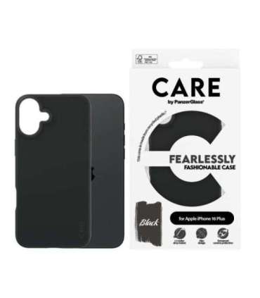 CARE by PanzerGlass Case Fashion Back protection Apple iPhone 16 Plus Recycled plastic Black