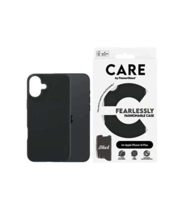 CARE by PanzerGlass Case Fashion Back protection Apple iPhone 16 Plus Recycled plastic Black