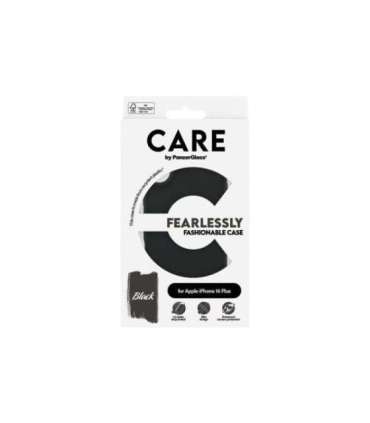 CARE by PanzerGlass Case Fashion Back protection Apple iPhone 16 Plus Recycled plastic Black