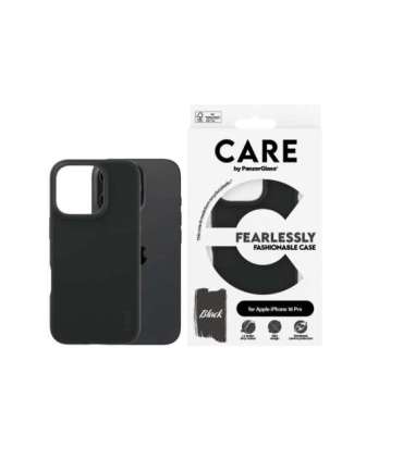 CARE Fashionable Case Back cover Apple iPhone 16 PRO Recycled plastic Black