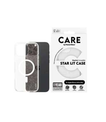 CARE Flagship Case Back cover Apple iPhone 16 Pro Max Recycled plastic White Urban Combat Star Lit with